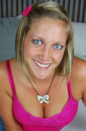 Crazy blonde FemDom handjob model with gorgeous feet Taylor Raz featured on HandDomination.